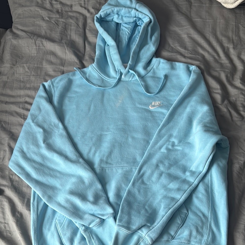 Nike Blue Sweatshirt Casual Hoodie